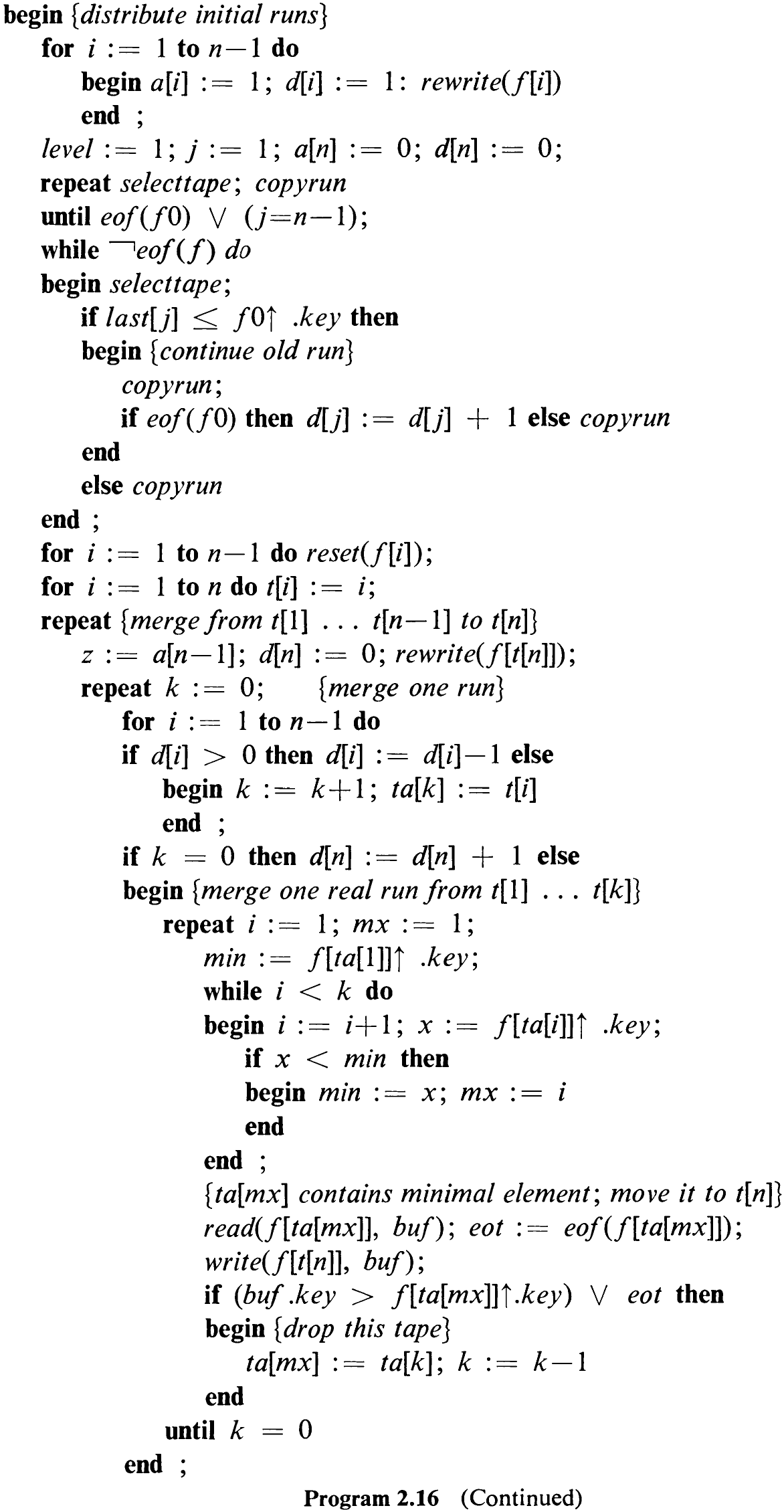 Program 2.16 (Continued)
