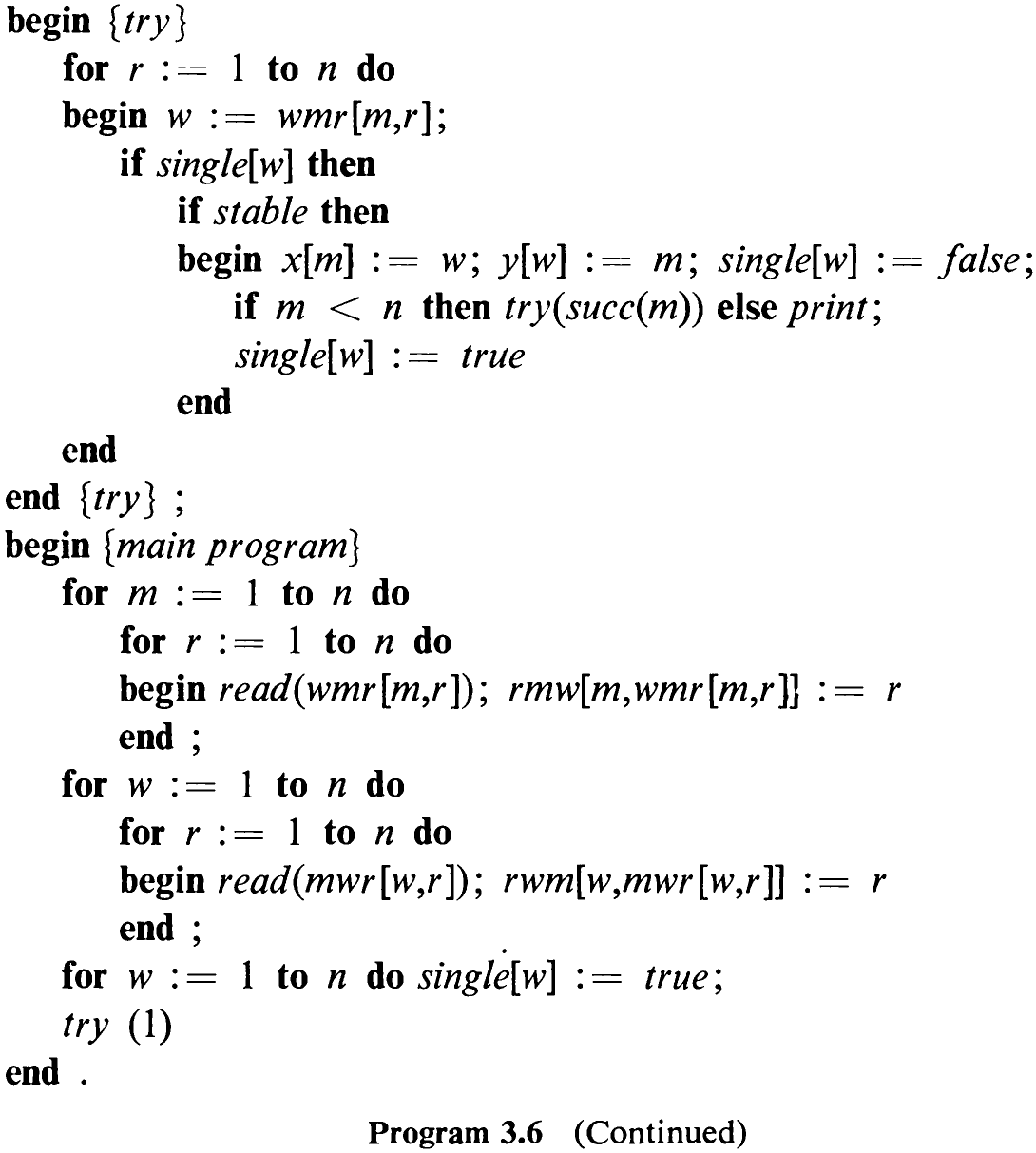 Program 3.6 (Continued)