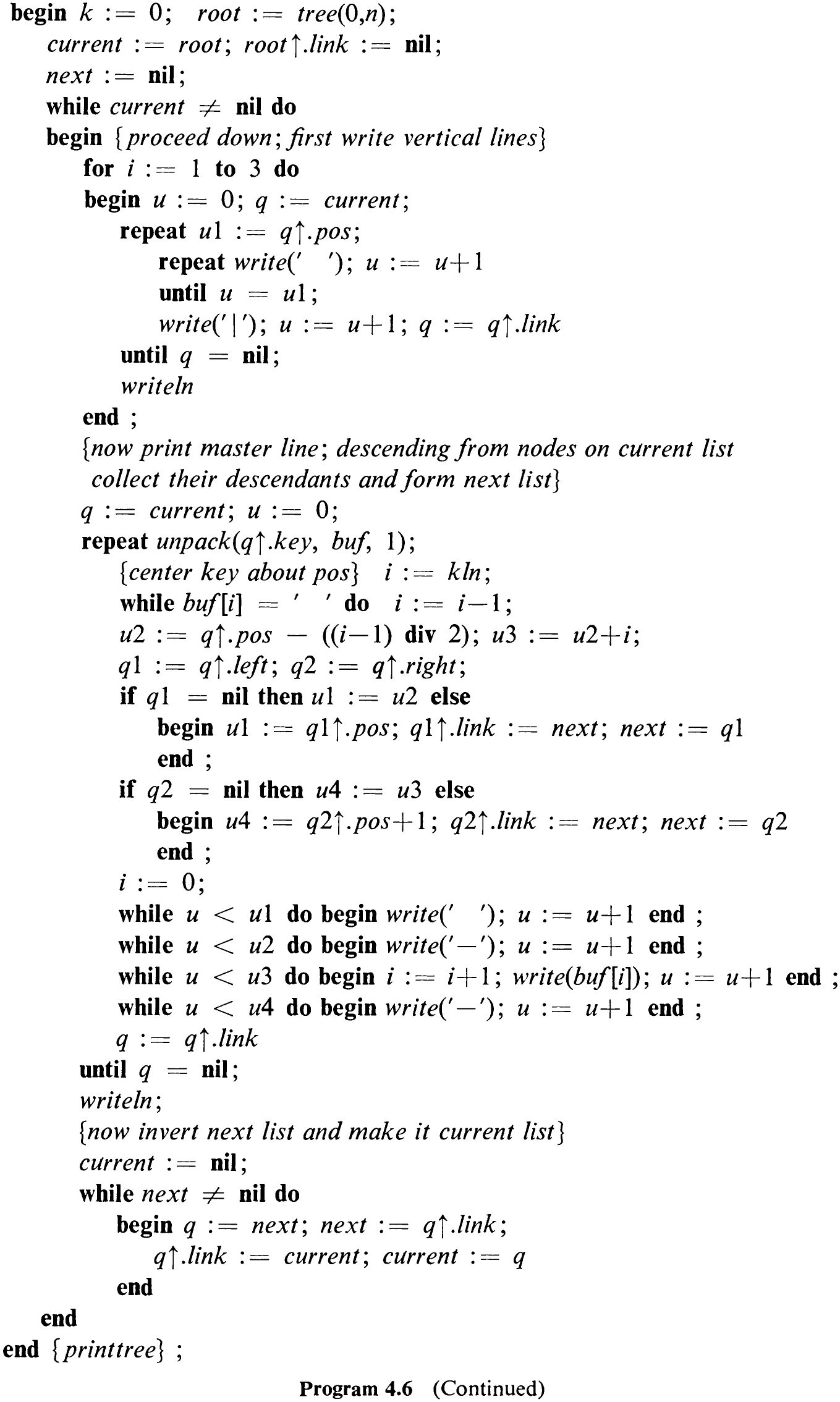 Program 4.6 (Continued)