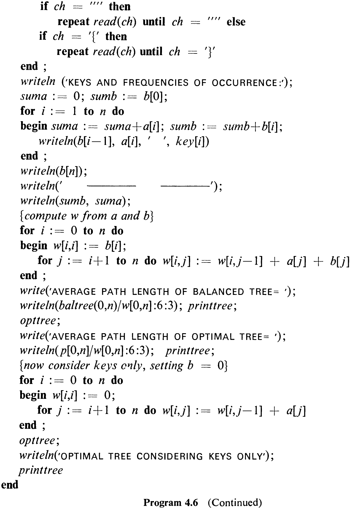 Program 4.6 (Continued)