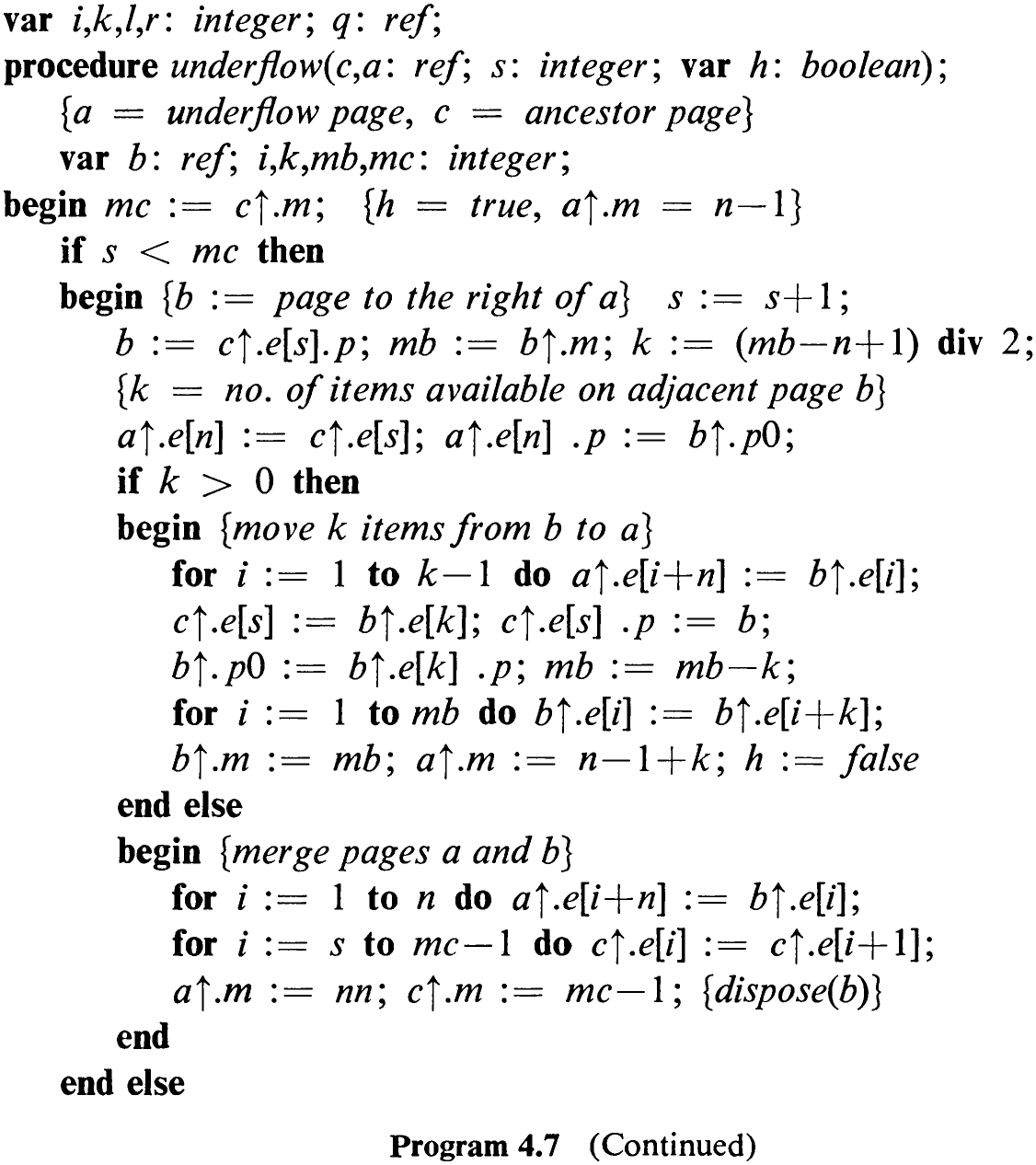 Program 4.7 (Continued)