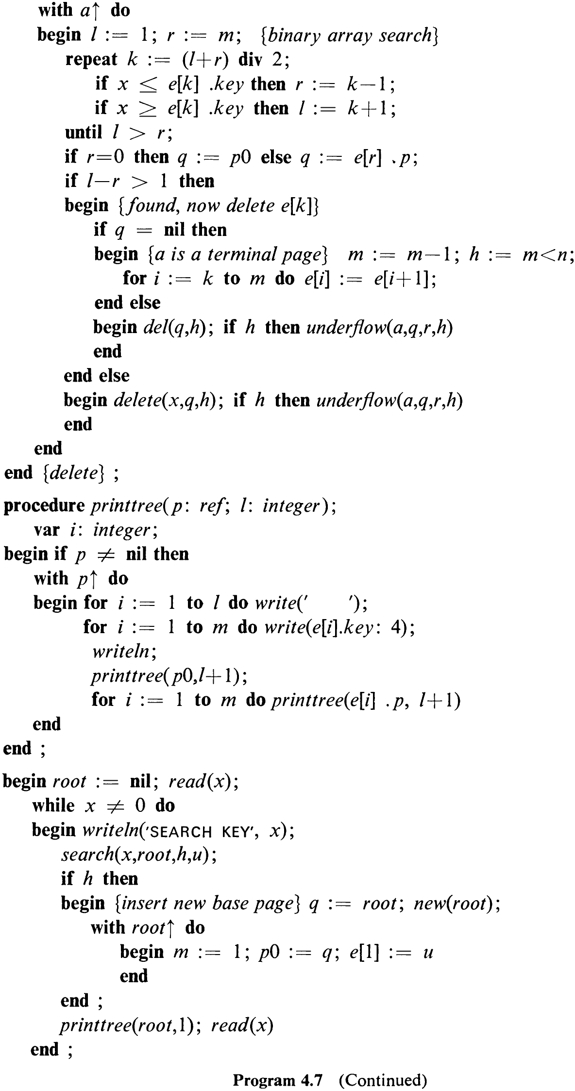 Program 4.7 (Continued)