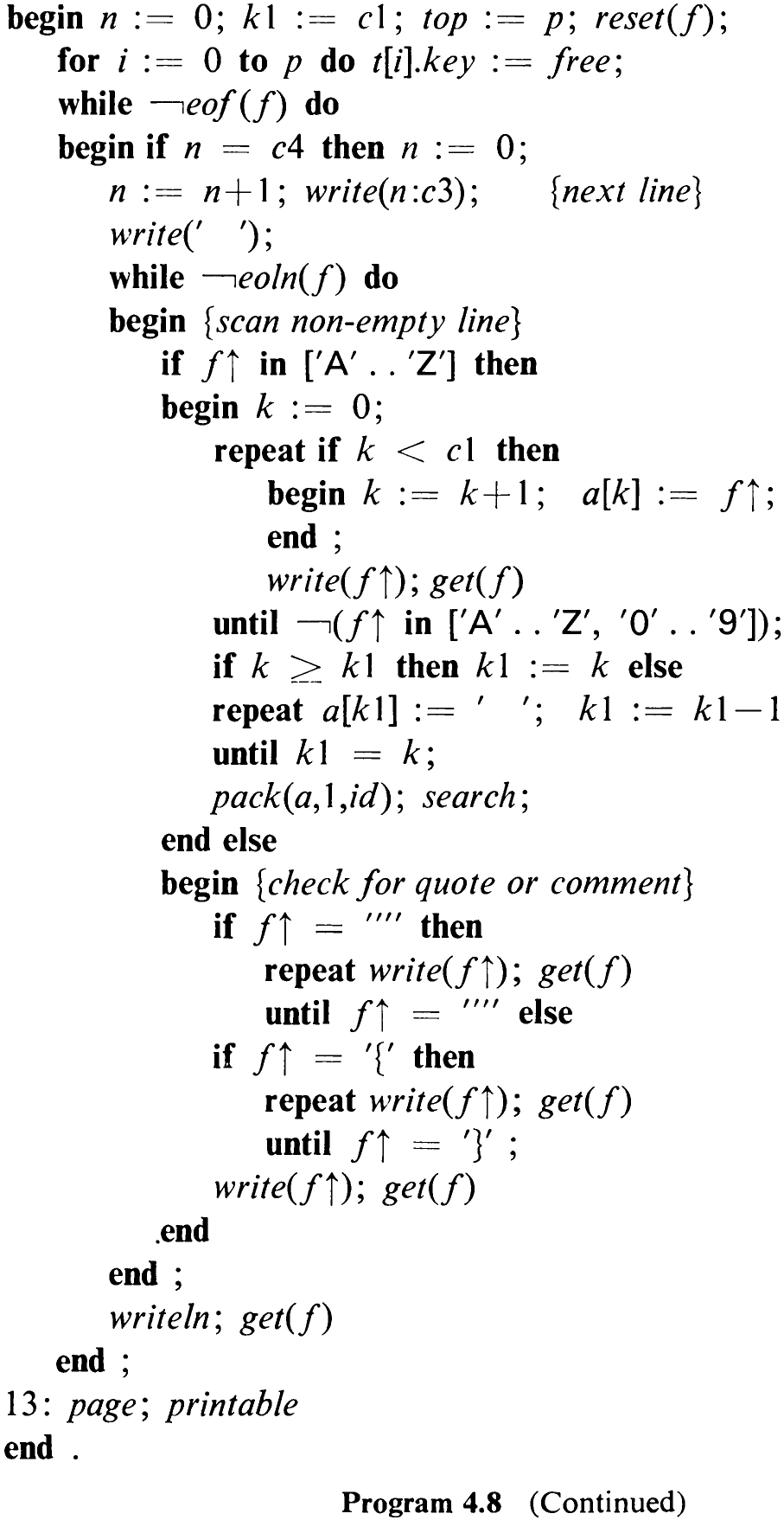 Program 4.8 (Continued)