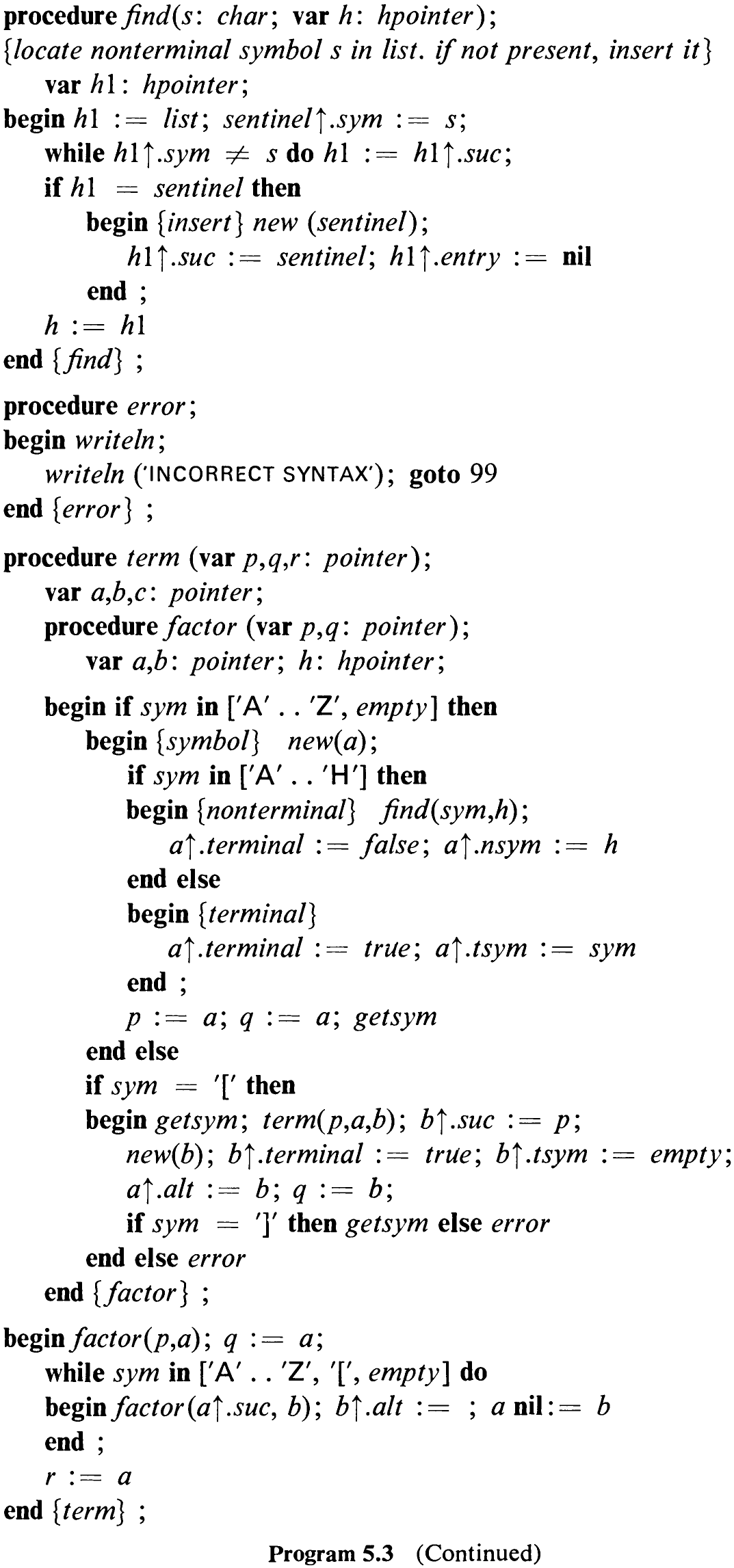 Program 5.3. (Continued)